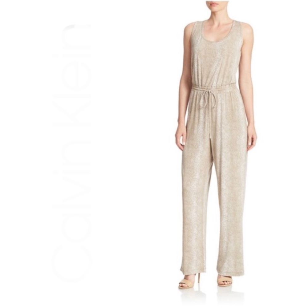 Calvin Klein Wide Leg Jumpsuit - Picture 1 of 6